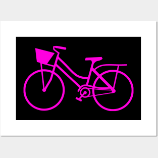 Pink Bicycle Posters and Art